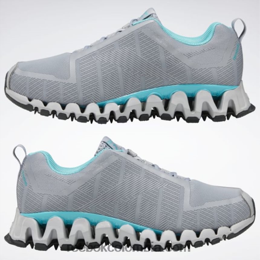 mujer gris puro 3/verde azulado clásico zapatillas zigwild trail 6 mujer Reebok D260LP167