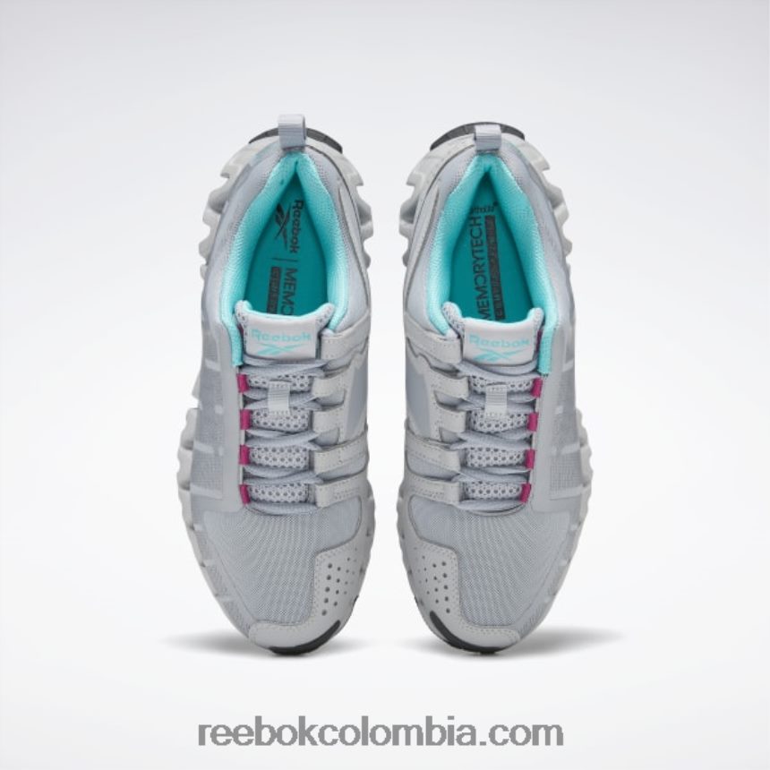 mujer gris puro 3/verde azulado clásico zapatillas zigwild trail 6 mujer Reebok D260LP167