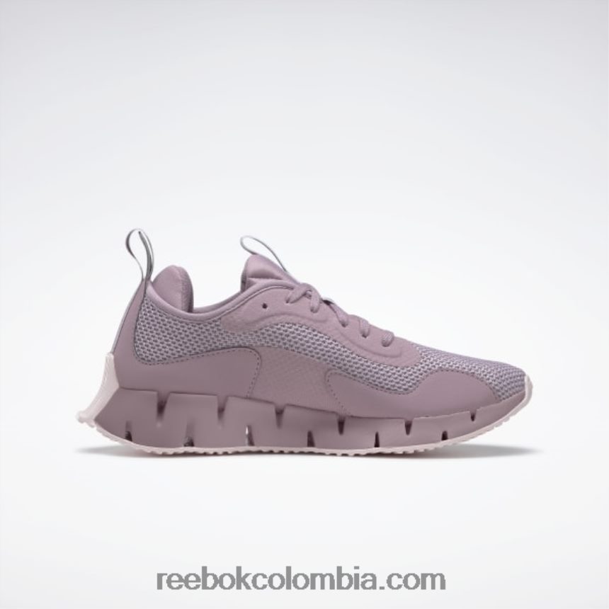mujer lila infundido/rosa porcelana zapatillas zig dinamica mujer Reebok D260LP27