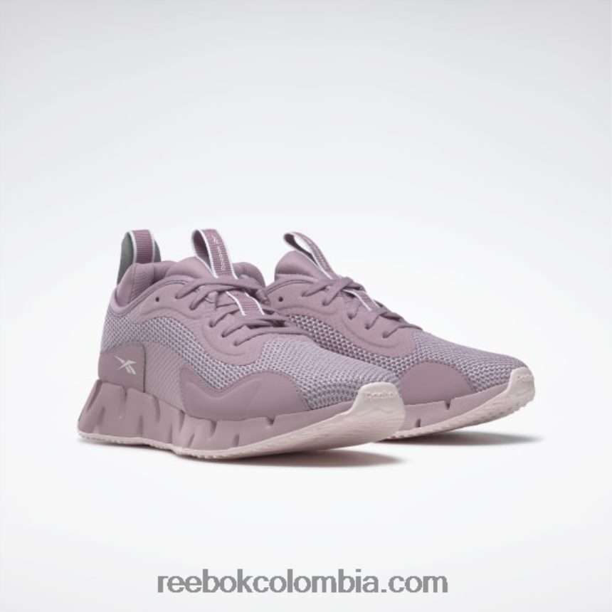 mujer lila infundido/rosa porcelana zapatillas zig dinamica mujer Reebok D260LP27