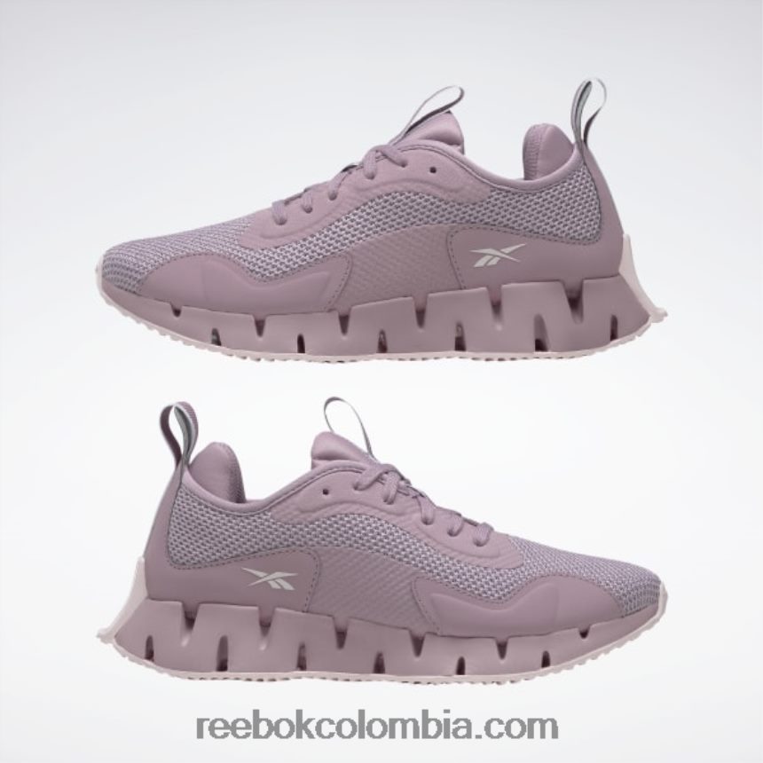 mujer lila infundido/rosa porcelana zapatillas zig dinamica mujer Reebok D260LP27