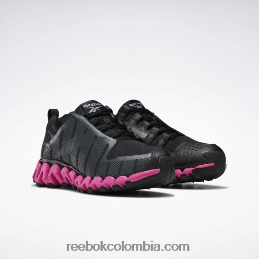 mujer negro básico/gris puro 8/rosa orgulloso zapatillas zigwild trail 6 mujer Reebok D260LP96