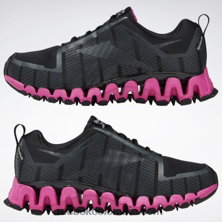 mujer negro básico/gris puro 8/rosa orgulloso zapatillas zigwild trail 6 mujer Reebok D260LP96