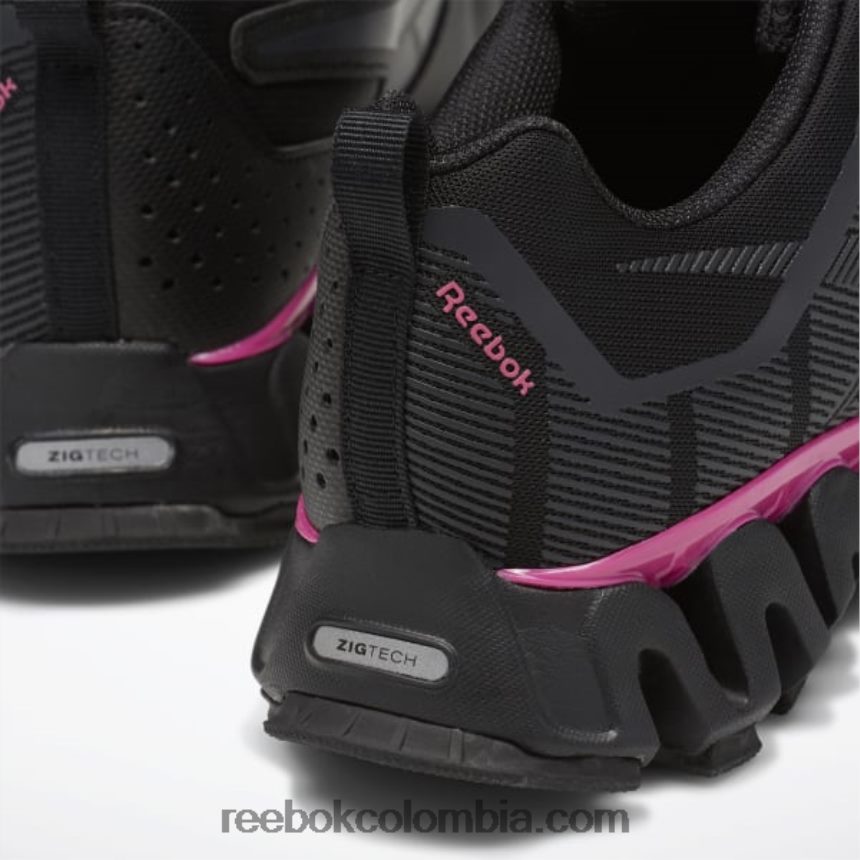 mujer negro/gris frío 7/rosa zapatillas zigwild trail 6 mujer Reebok D260LP369