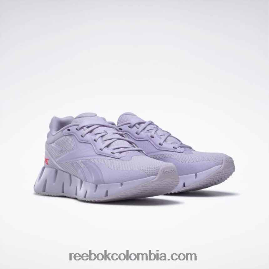 mujer oasis morado/cereza neón Zig Dynamica 4 zapatos de mujer Reebok D260LP216