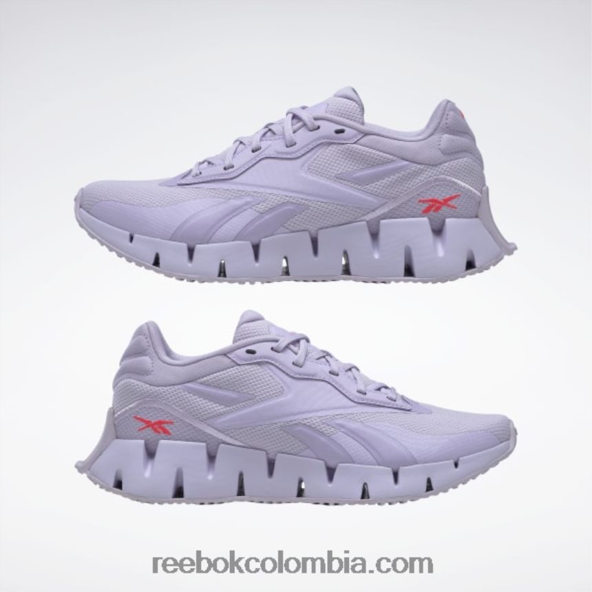 mujer oasis morado/cereza neón Zig Dynamica 4 zapatos de mujer Reebok D260LP216