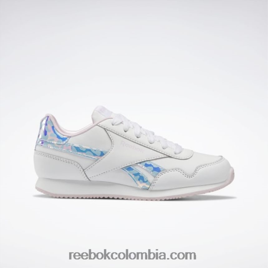 niños blanco ftwr/rosa píxel zapatillas royal classic jog 3 - preescolar Reebok D260LP1446