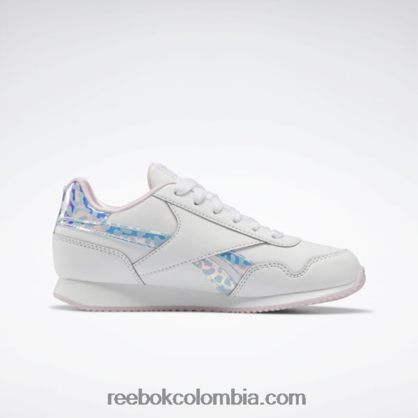 niños blanco ftwr/rosa píxel zapatillas royal classic jog 3 - preescolar Reebok D260LP1446