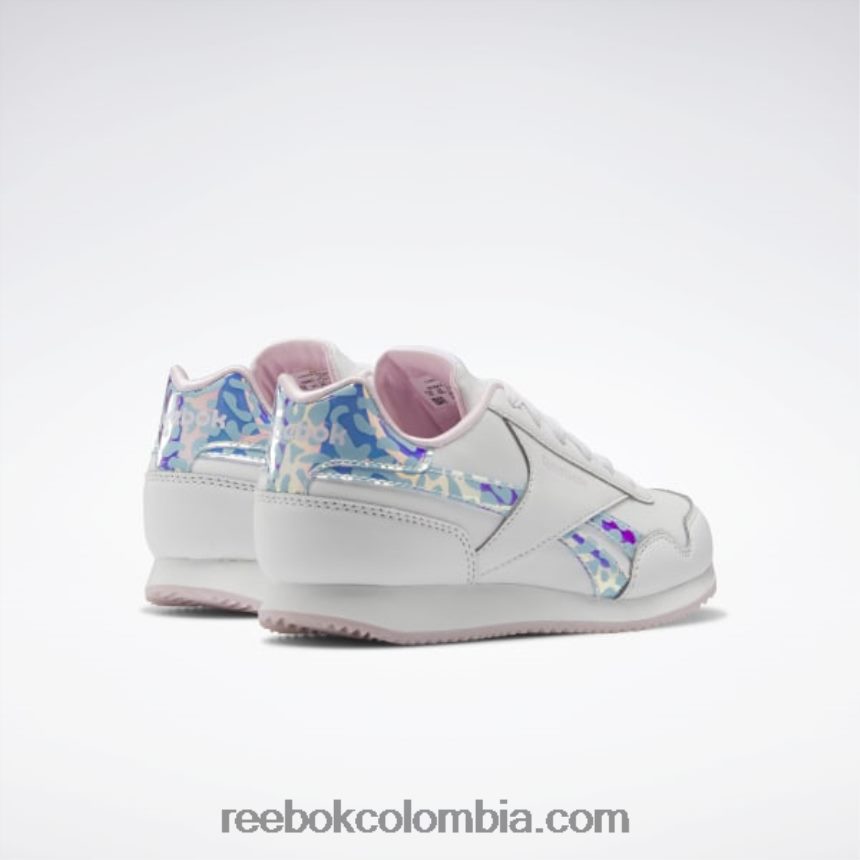 niños blanco ftwr/rosa píxel zapatillas royal classic jog 3 - preescolar Reebok D260LP1446