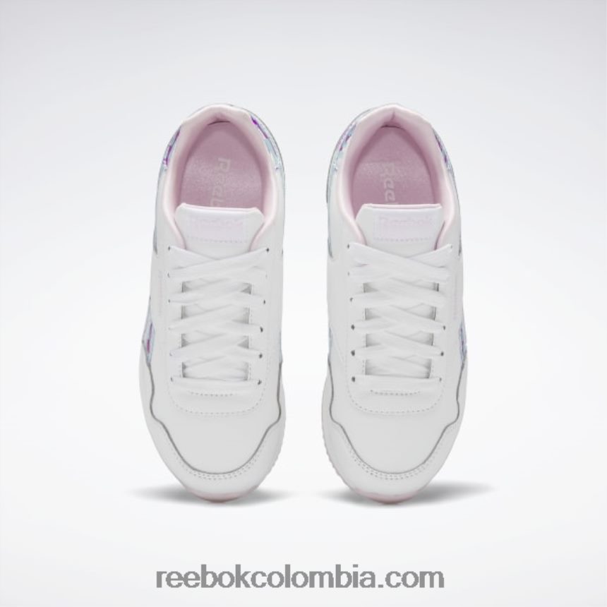 niños blanco ftwr/rosa píxel zapatillas royal classic jog 3 - preescolar Reebok D260LP1446