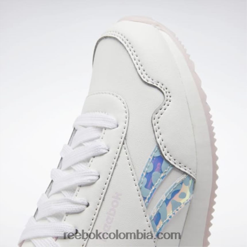 niños blanco ftwr/rosa píxel zapatillas royal classic jog 3 - preescolar Reebok D260LP1446