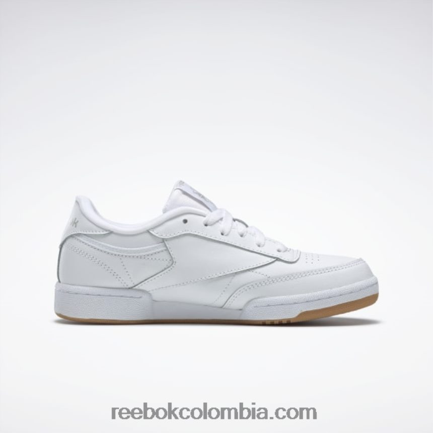 niños blanco/goma zapatos club c - escuela primaria Reebok D260LP1391