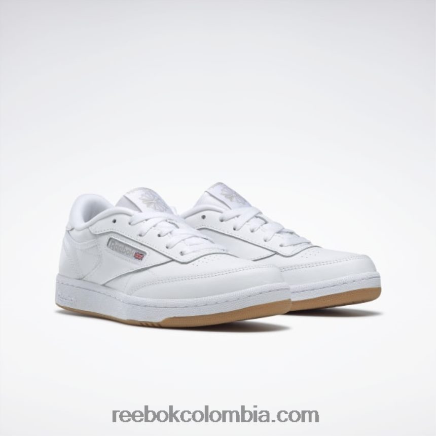 niños blanco/goma zapatos club c - escuela primaria Reebok D260LP1391