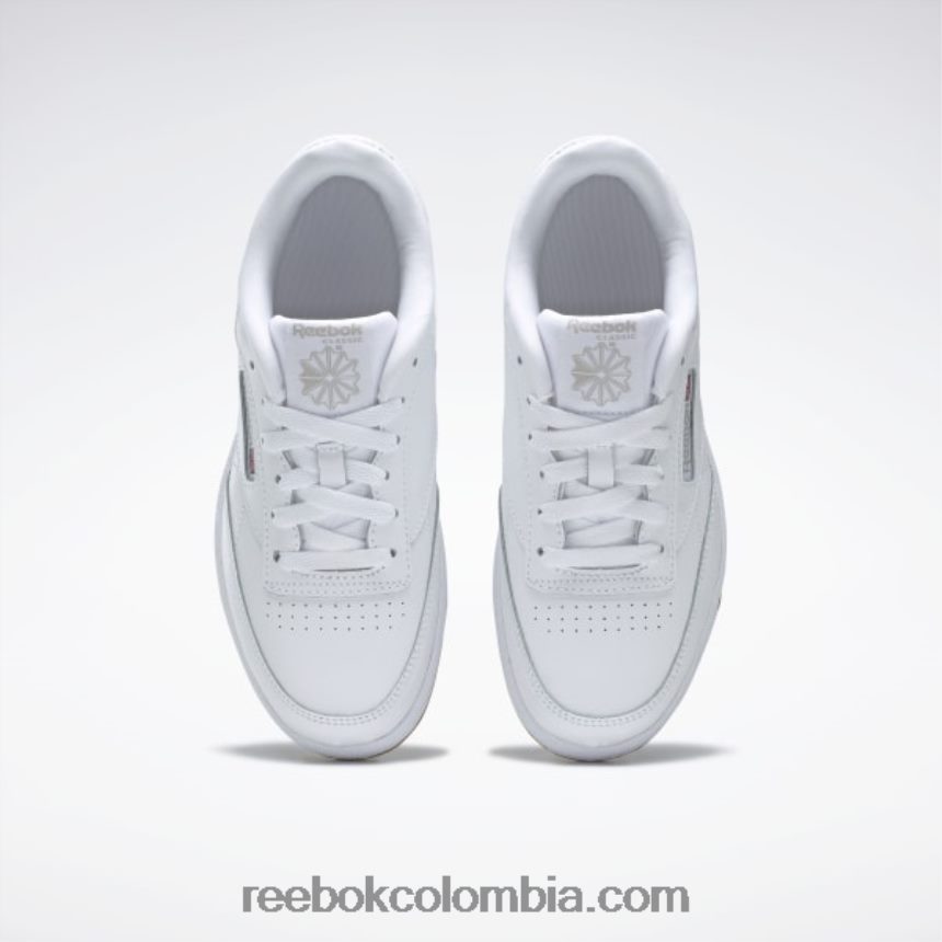 niños blanco/goma zapatos club c - escuela primaria Reebok D260LP1391