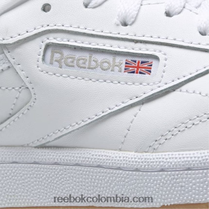 niños blanco/goma zapatos club c - escuela primaria Reebok D260LP1391