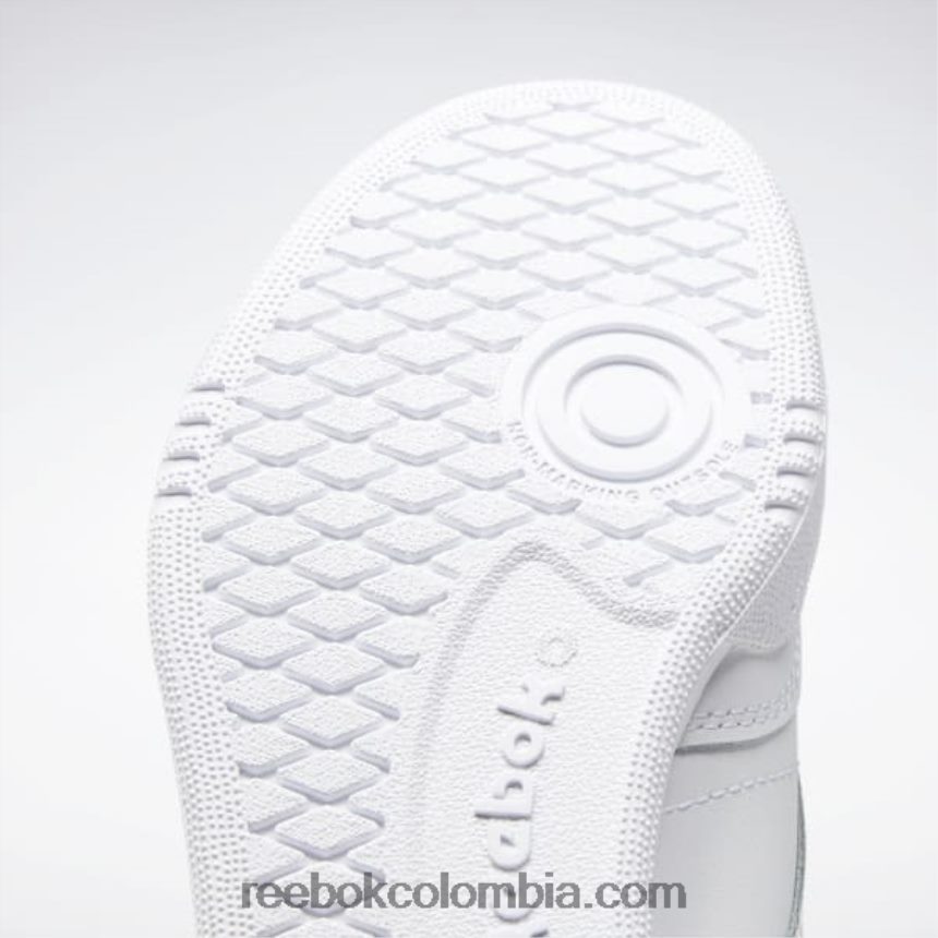 niños blanco/gris puro zapatos club c - escuela primaria Reebok D260LP1394