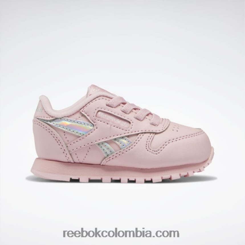 niños brillo rosa zapatos clásicos de piel - niño Reebok D260LP1453