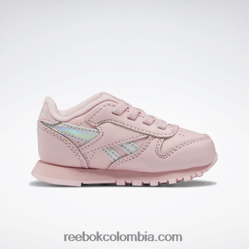 niños brillo rosa zapatos clásicos de piel - niño Reebok D260LP1453