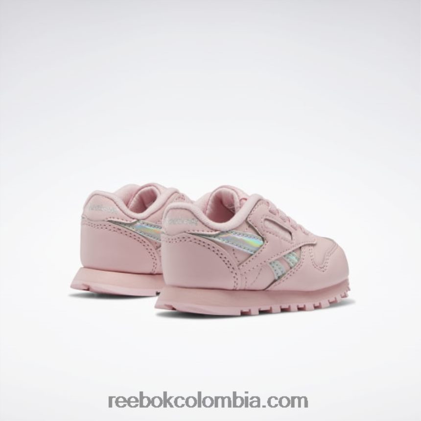 niños brillo rosa zapatos clásicos de piel - niño Reebok D260LP1453