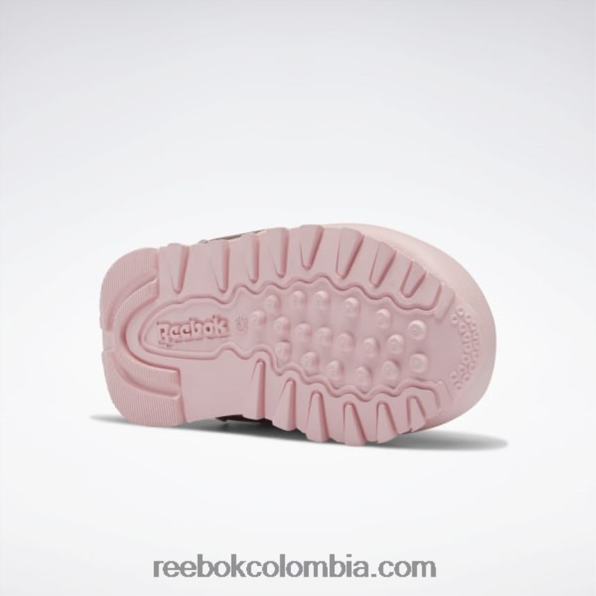 niños brillo rosa zapatos clásicos de piel - niño Reebok D260LP1453