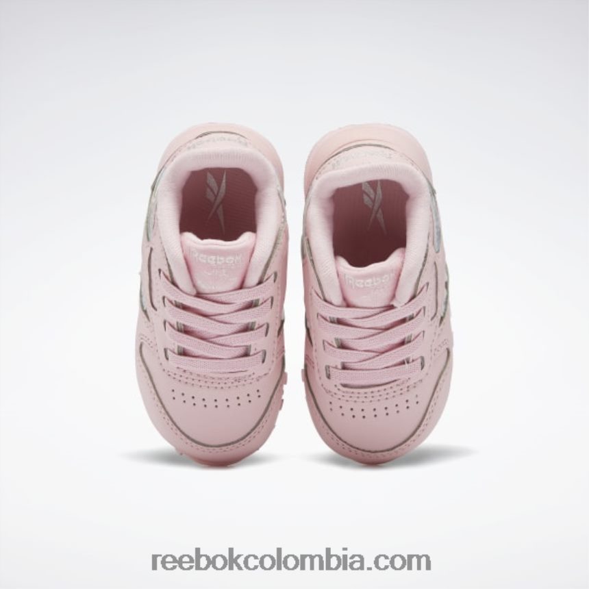 niños brillo rosa zapatos clásicos de piel - niño Reebok D260LP1453