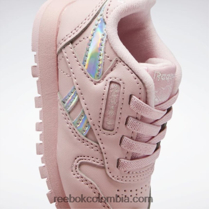niños brillo rosa zapatos clásicos de piel - niño Reebok D260LP1453