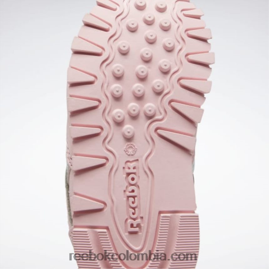 niños brillo rosa zapatos clásicos de piel - niño Reebok D260LP1453