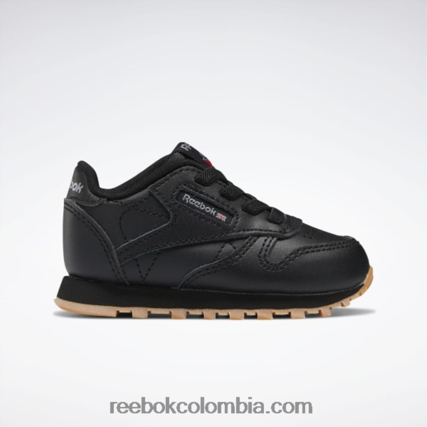 niños core negro/reebok goma de mascar-02 zapatos clásicos de piel - niño Reebok D260LP1424
