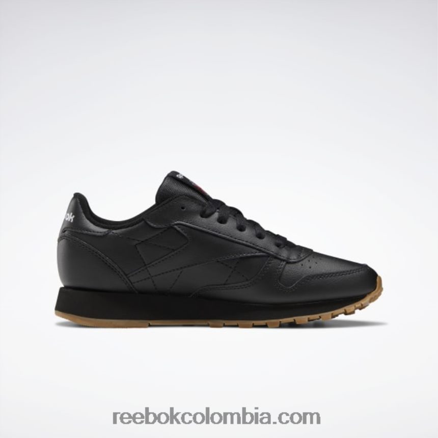niños core negro/reebok goma de mascar-02 zapatos de cuero clásicos - escuela primaria Reebok D260LP1422