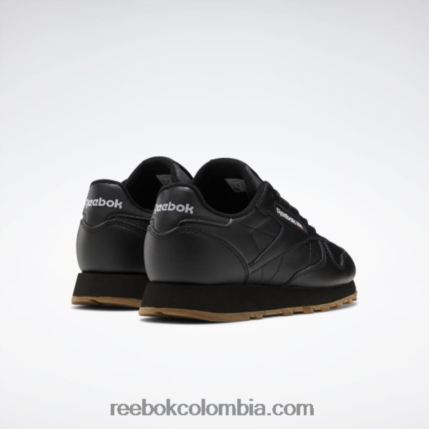 niños core negro/reebok goma de mascar-02 zapatos de cuero clásicos - escuela primaria Reebok D260LP1422