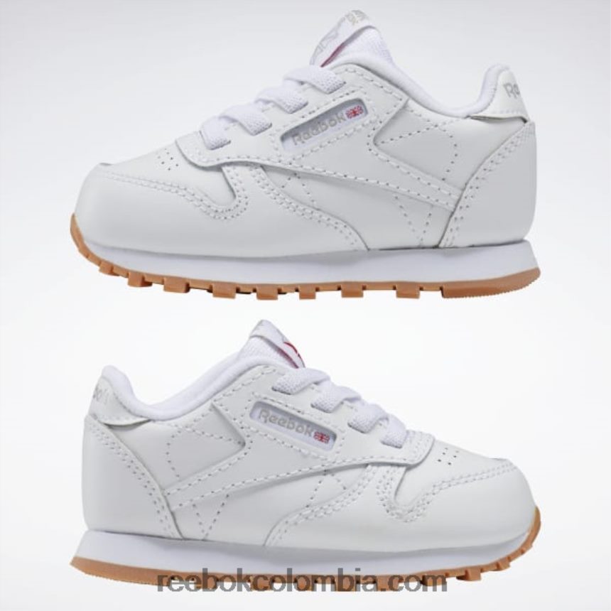 niños ftwr blanco/reebok goma de mascar-02 zapatos clásicos de piel - niño Reebok D260LP1448