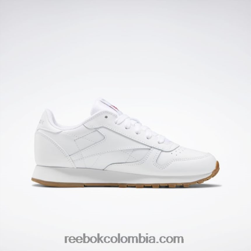 niños ftwr blanco/reebok goma de mascar-02 zapatos de cuero clásicos - escuela primaria Reebok D260LP1379