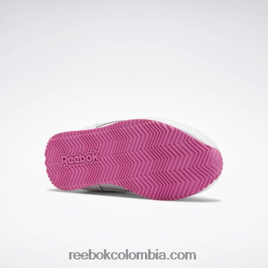 niños ftwr blanco/rosa verdadero zapatillas royal cl jog 3 - preescolar Reebok D260LP1419