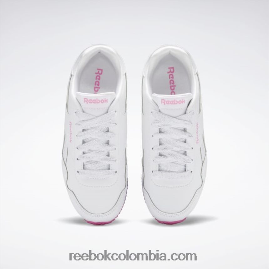niños ftwr blanco/rosa verdadero zapatillas royal cl jog 3 - preescolar Reebok D260LP1419