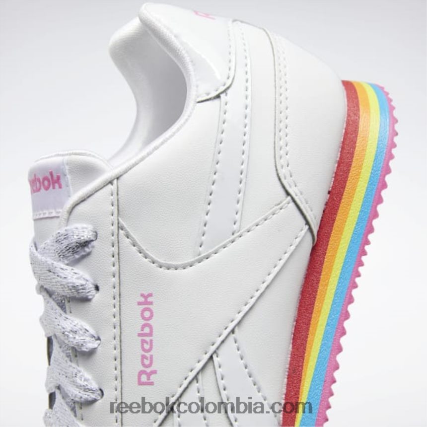 niños ftwr blanco/rosa verdadero zapatillas royal cl jog 3 - preescolar Reebok D260LP1419