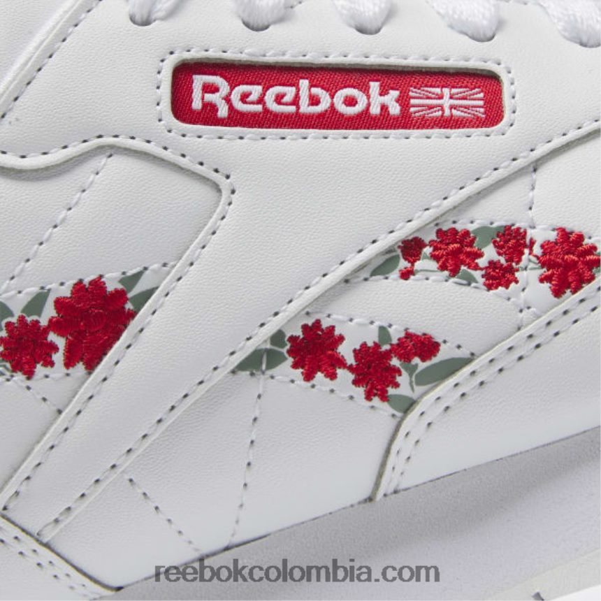 niños ftwr blanco/vector rojo zapatos de cuero clásicos - escuela primaria Reebok D260LP1417