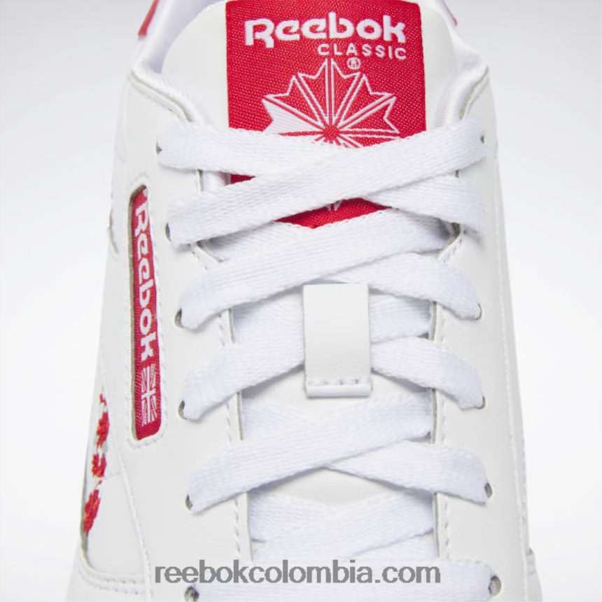 niños ftwr blanco/vector rojo zapatos de cuero clásicos - escuela primaria Reebok D260LP1417