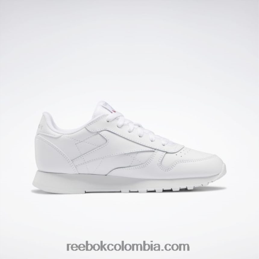 niños ftwr blanco zapatos de cuero clásicos - escuela primaria Reebok D260LP1398
