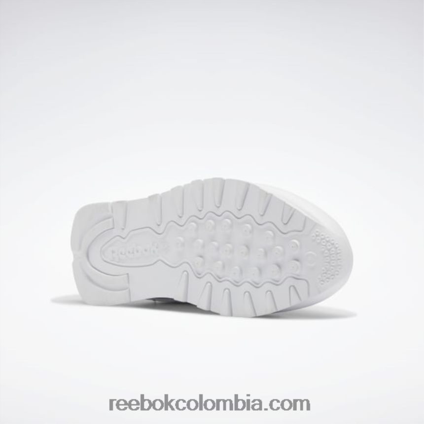 niños ftwr blanco zapatos de cuero clásicos - escuela primaria Reebok D260LP1398