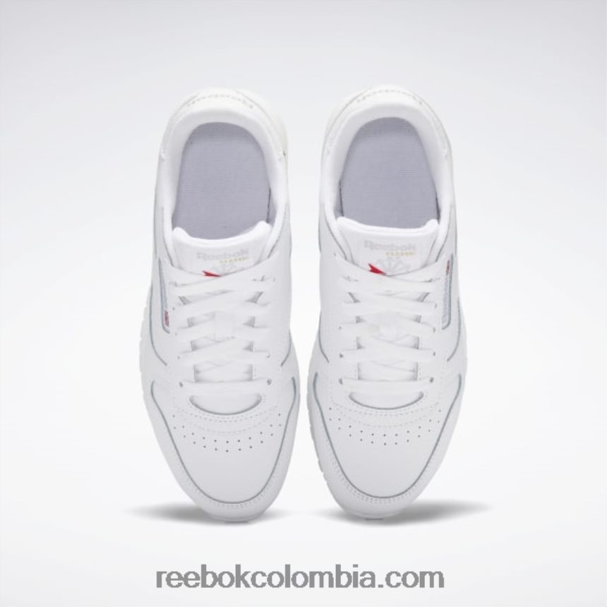 niños ftwr blanco zapatos de cuero clásicos - escuela primaria Reebok D260LP1398