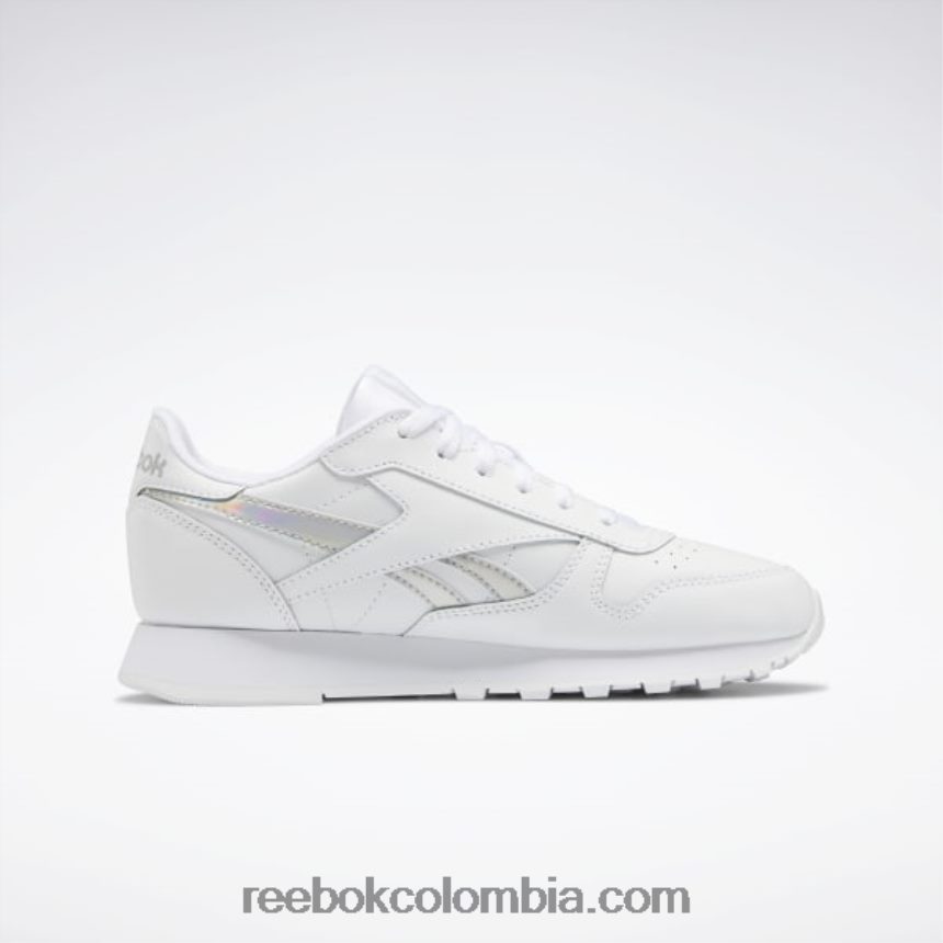 niños ftwr blanco zapatos de cuero clásicos - escuela primaria Reebok D260LP1425