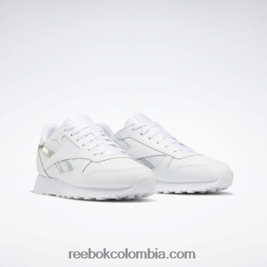 niños ftwr blanco zapatos de cuero clásicos - escuela primaria Reebok D260LP1425
