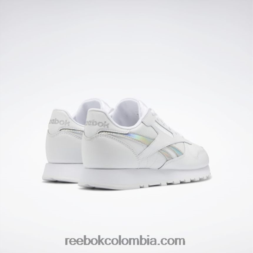niños ftwr blanco zapatos de cuero clásicos - escuela primaria Reebok D260LP1425