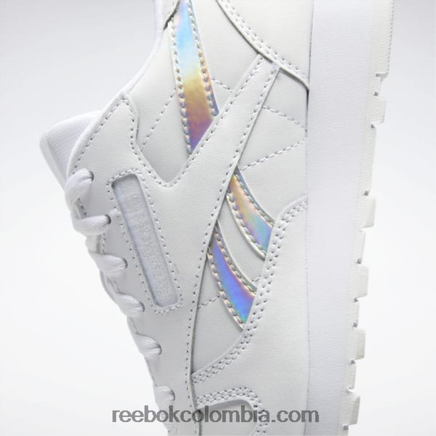 niños ftwr blanco zapatos de cuero clásicos - escuela primaria Reebok D260LP1425