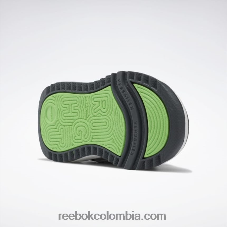 niños gris puro 4/gris puro 7/amarillo ácido solar zapatos bajos con cierre weebok - niño pequeño Reebok D260LP1386