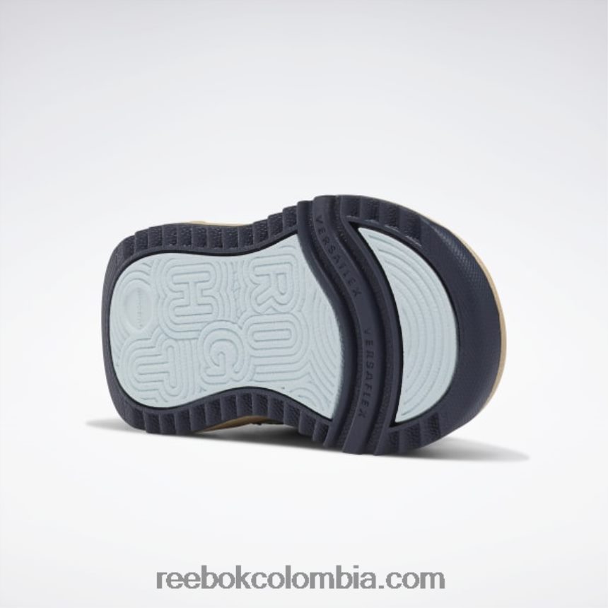 niños marrón salvaje/sahara/vector azul marino zapatos bajos con cierre weebok - niño pequeño Reebok D260LP1438