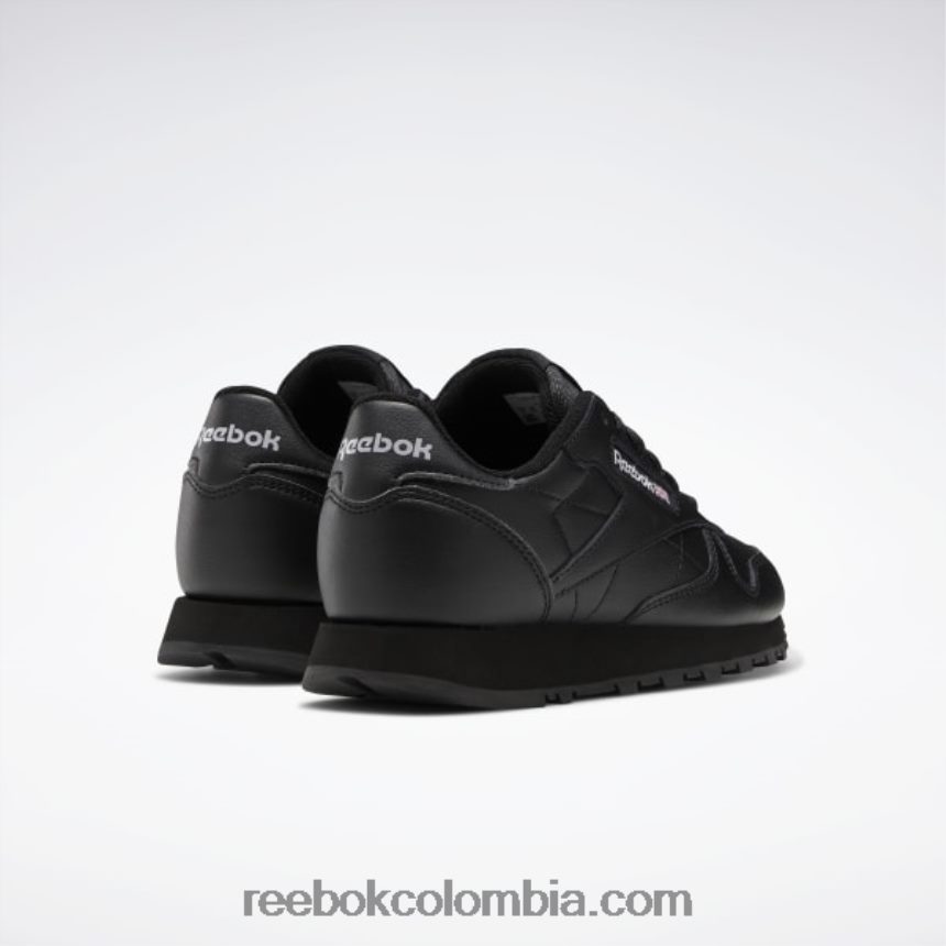 niños núcleo negro zapatos de cuero clásicos - escuela primaria Reebok D260LP1421