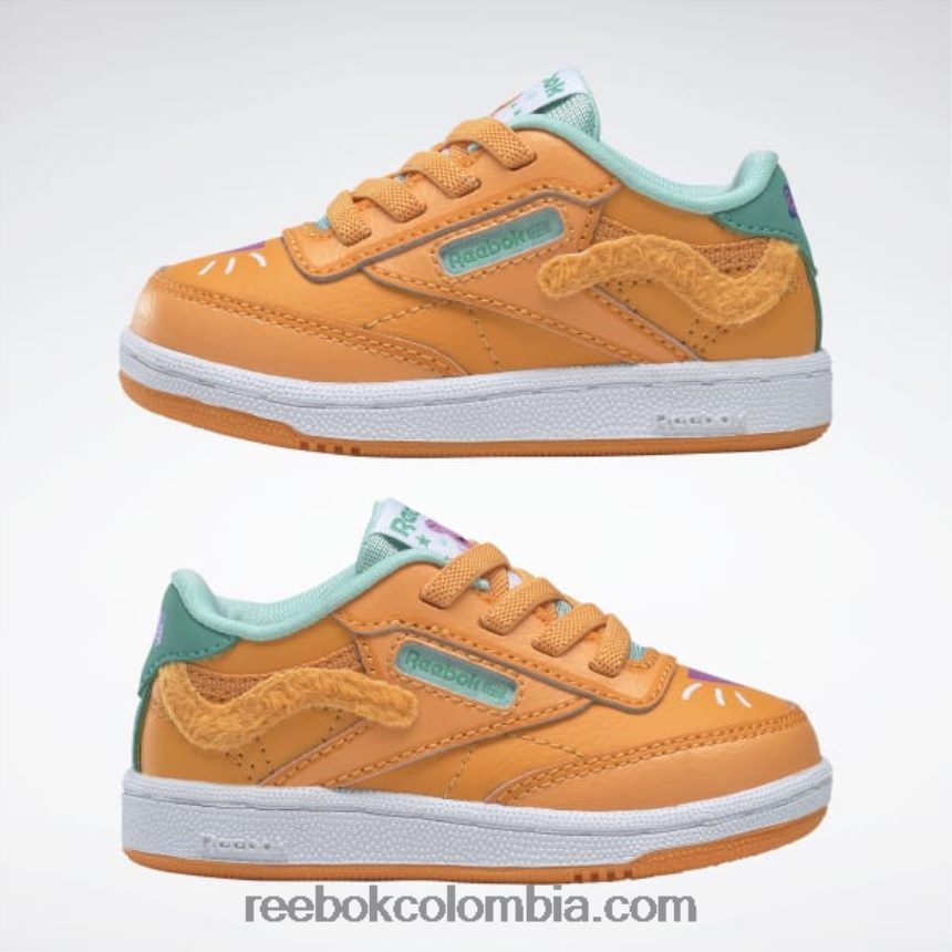 niños naranja máximo/naranja peligro/verde azulado semifuturo peppa pig club c zapatos - niño pequeño Reebok D260LP1412