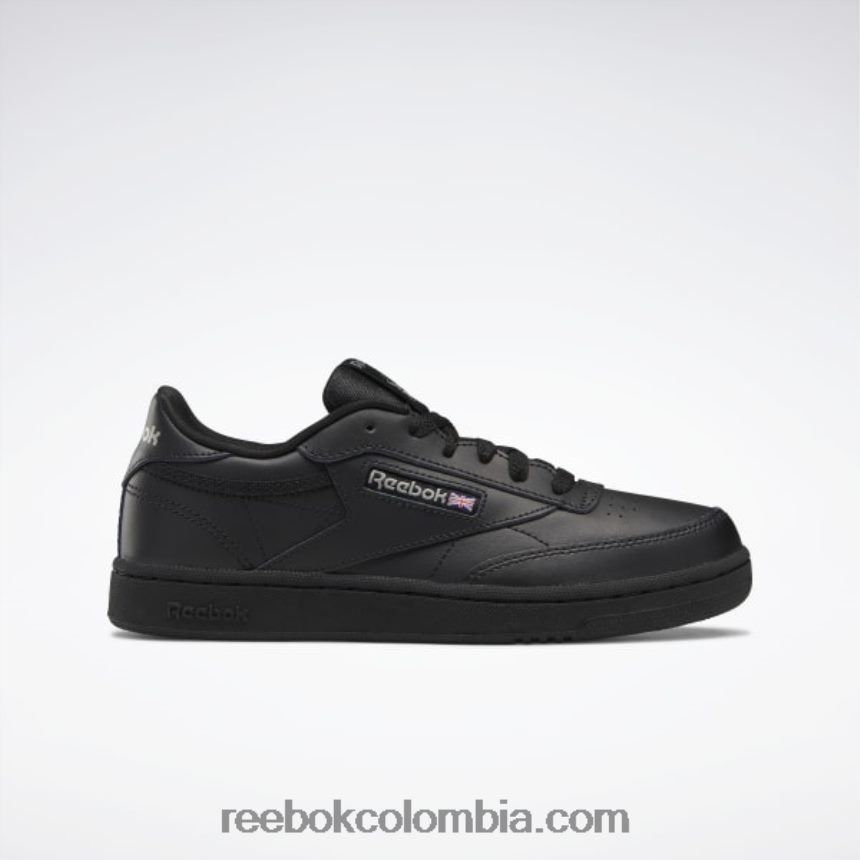 niños negro/carbón zapatos club c - escuela primaria Reebok D260LP1436