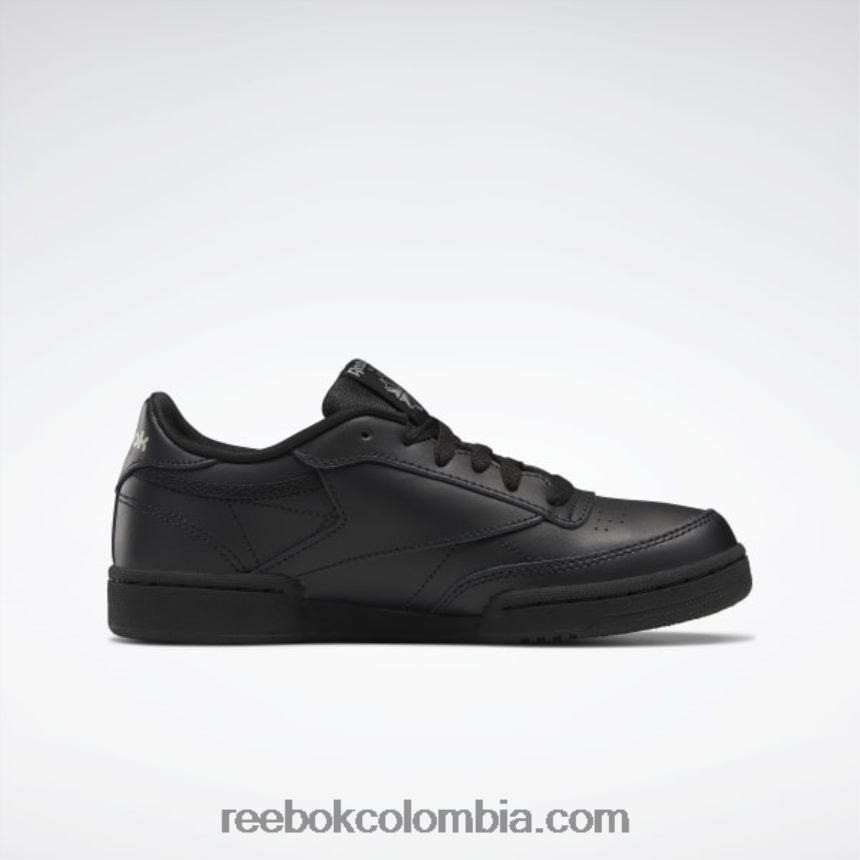 niños negro/carbón zapatos club c - escuela primaria Reebok D260LP1436